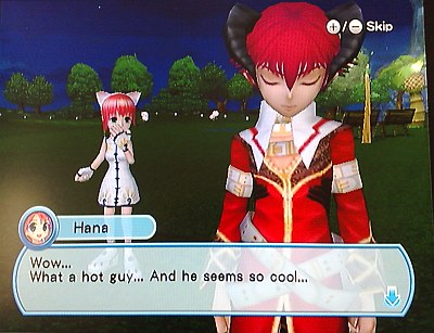 While Hana wants to jump in his pants xD