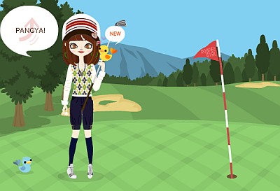 Does this make Piyo-kun my caddy?