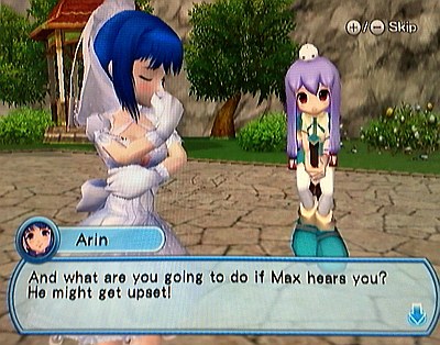 Except that Max isn't listening and busy planning his next move on the course.