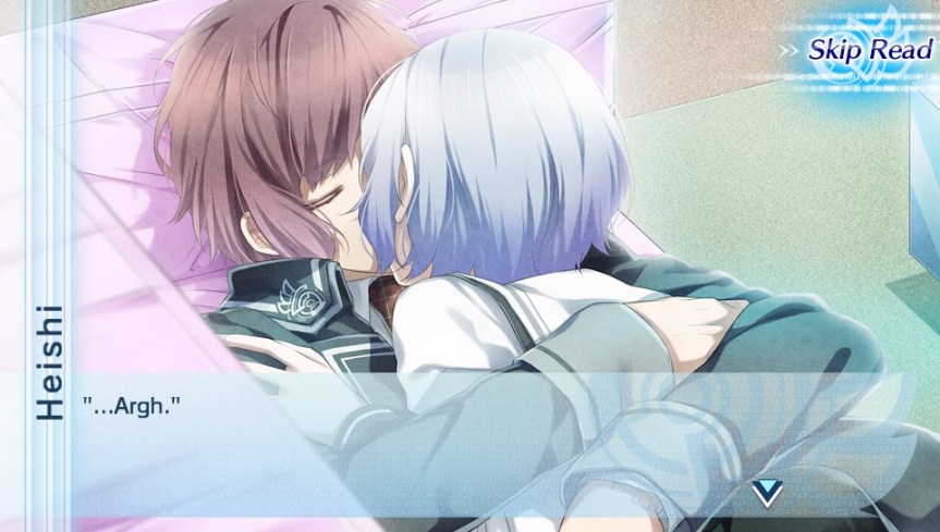 argh! i started kissing a boy! argh!